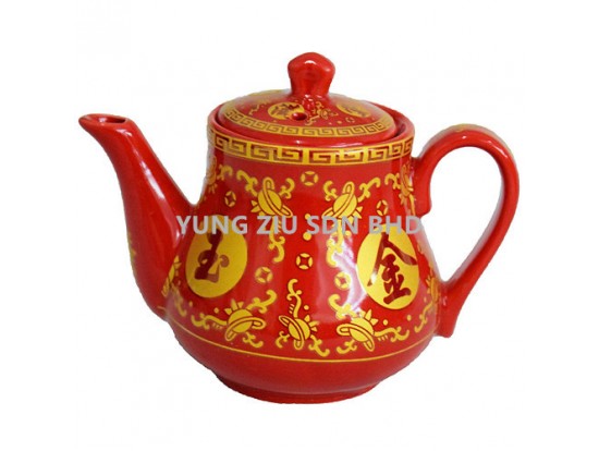 AUSPICIOUS RED TEAPOT(1PCS)CNY(9339)